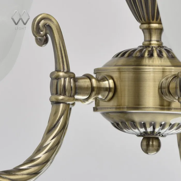 Подвесная люстра MW-Light Ариадна 20 450016305 Цвет арматуры бронза Цвет плафонов белый от ImperiumLoft