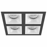 Встраиваемый светильник Lightstar Domino D54706060606 цвет арматуры черно-белый