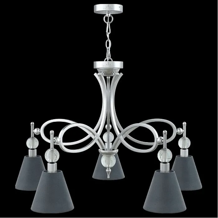 Подвесная люстра Lamp4You Eclectic 15 M2-05-CR-LMP-O-22 Цвет арматуры хром Цвет плафонов черный от ImperiumLoft