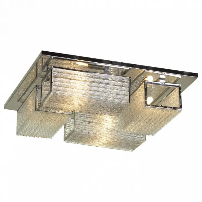 Потолочная люстра Lussole Lariano LSA-5407-04 Цвет арматуры хром Цвет плафонов прозрачный от ImperiumLoft