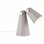 Настольная лампа декоративная Maytoni Novara MOD619TL-01GR Цвет арматуры серый Цвет плафонов серый от ImperiumLoft