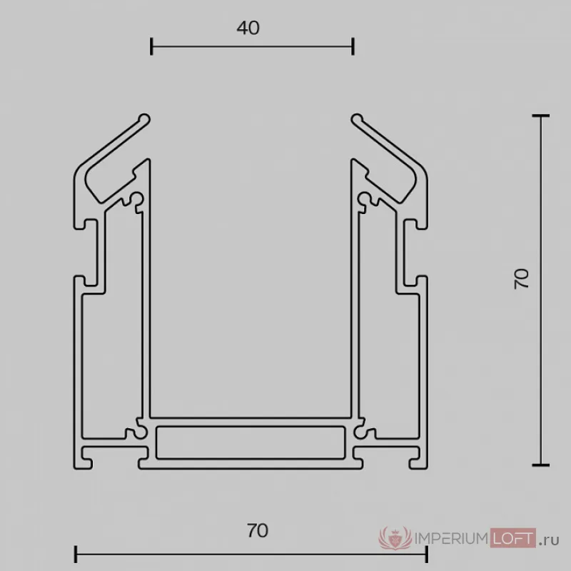 Трек встраиваемый Maytoni Busbar trunkings Gravity TRA010MP-212S от ImperiumLoft