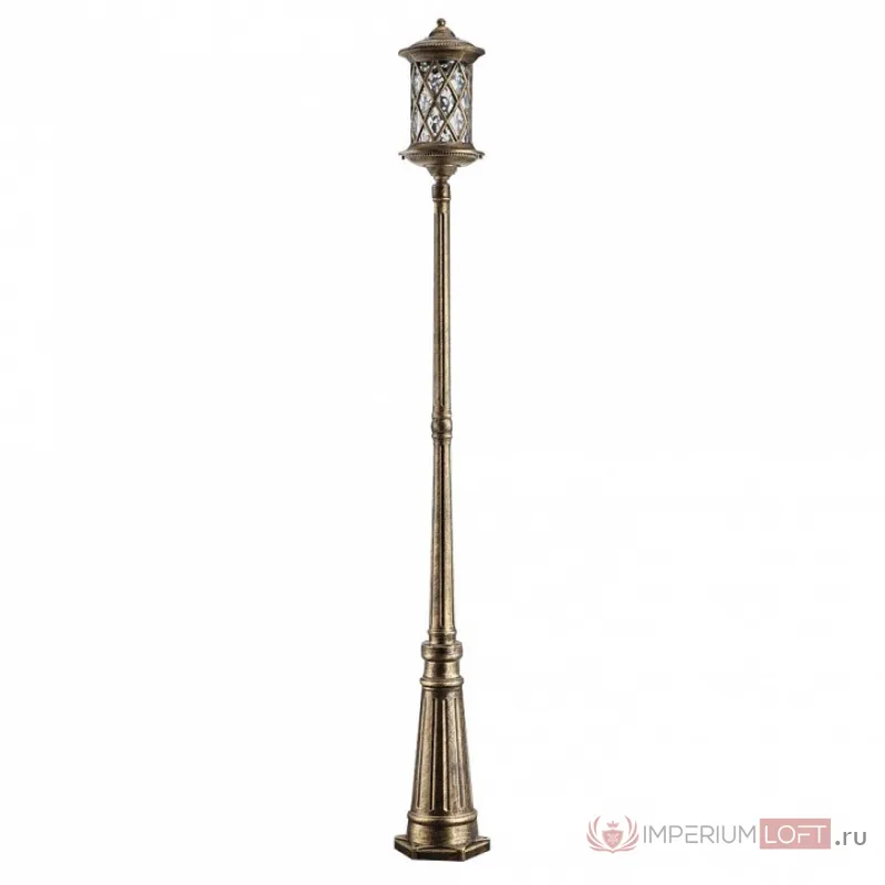 Наземный высокий светильник Feron Тироль 11510 Цвет арматуры золото Цвет плафонов прозрачный от ImperiumLoft