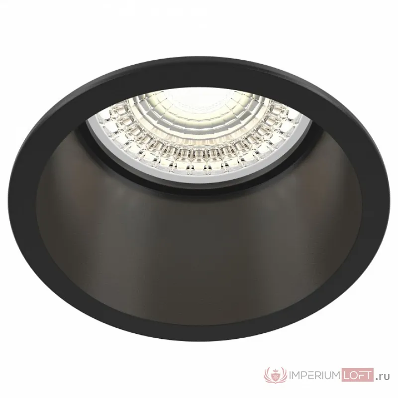 Встраиваемый светильник Maytoni Reif DL049-01B Цвет арматуры черный от ImperiumLoft