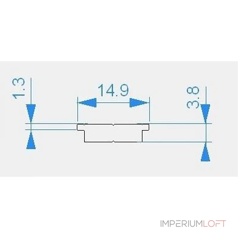 Профиль накладной  Deko-Light T-01-10 970762 Цвет арматуры серебро