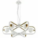 Подвесная люстра Maytoni Avola MOD431-PL-06-WG Цвет арматуры золото Цвет плафонов белый от ImperiumLoft