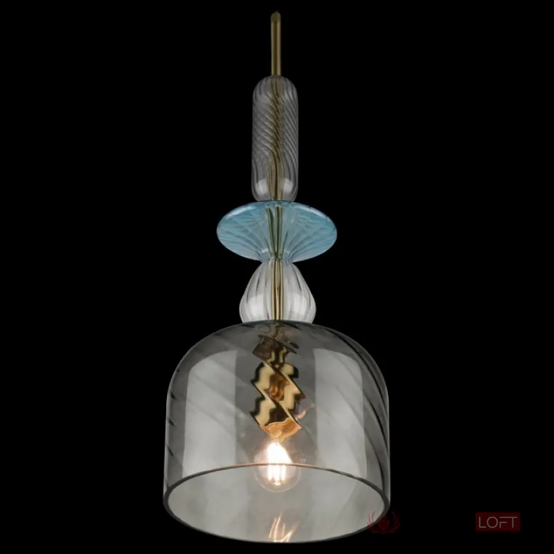 Подвесной светильник Loft it Candy 2 10037C Цвет арматуры золото Цвет плафонов серый от ImperiumLoft