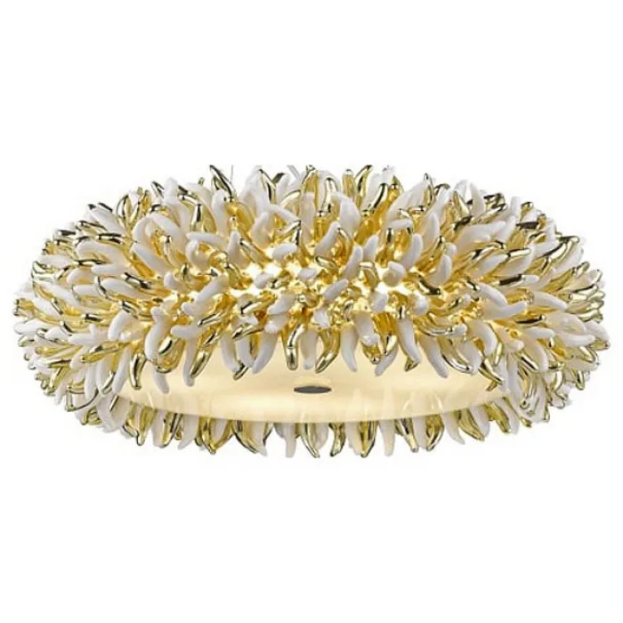 Подвесной светильник Divinare Barbara 1336/03 SP-6 Цвет арматуры хром Цвет плафонов золото от ImperiumLoft