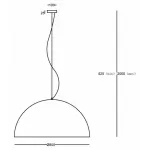 Подвесной светильник Maytoni Dome MOD169PL-05GB1 от ImperiumLoft