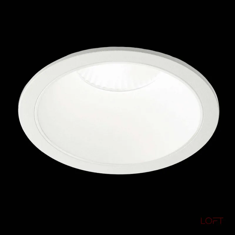Встраиваемый светильник Ideal Lux Game Round GAME ROUND WHITE WHITE Цвет арматуры черный Цвет плафонов черный