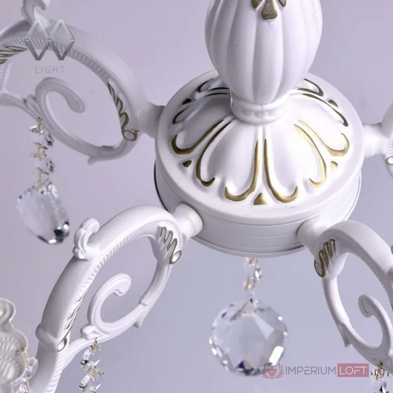 Подвесная люстра MW-Light Свеча 2 301014605 Цвет арматуры золото Цвет плафонов прозрачный от ImperiumLoft