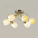 Подвесная люстра Lumion Dorothy 4528/6C Цвет плафонов белый Цвет арматуры бронза от ImperiumLoft