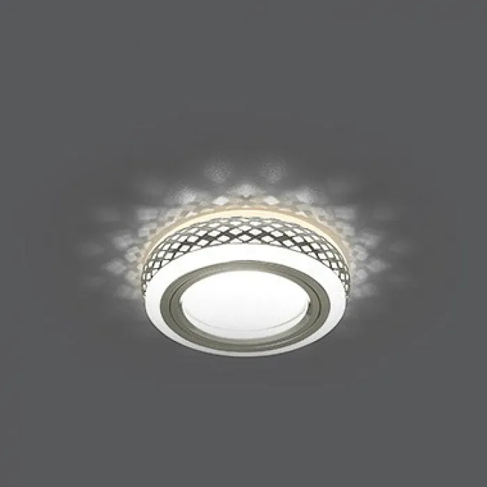 Встраиваемый светильник Gauss Backlight 6 BL085 Цвет арматуры хром Цвет плафонов белый от ImperiumLoft