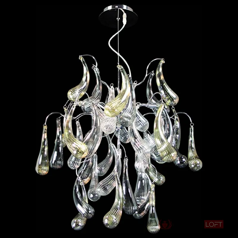 Подвесная люстра Lightstar Manica 794194 Цвет арматуры хром Цвет плафонов янтарный от ImperiumLoft