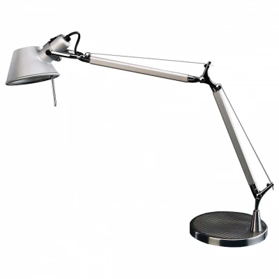 Настольная лампа офисная Favourite Legend 1869-1T Цвет плафонов серый Цвет арматуры хром