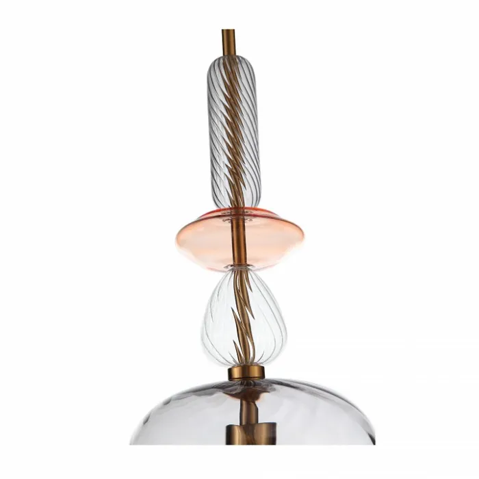 Подвесной светильник ST-Luce Illuvio SL1147.403.01 Цвет арматуры золото Цвет плафонов серый от ImperiumLoft