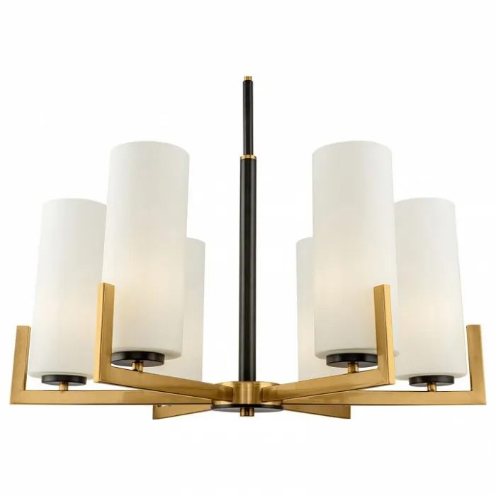 Подвесная люстра Maytoni Fortano MOD089PL-06BS Цвет арматуры латунь Цвет плафонов белый от ImperiumLoft