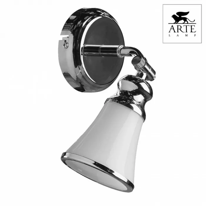 Спот Arte Lamp Vento A9231AP-1CC Цвет арматуры хром Цвет плафонов белый от ImperiumLoft