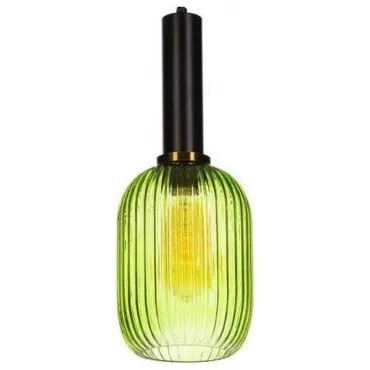 Подвесной светильник Loft it Iris 2072-A+BL Цвет арматуры черный Цвет плафонов зеленый