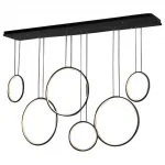 Подвесной светильник DeLight Collection Led Ring SS-L0831P-130W Цвет арматуры черный Цвет плафонов черный от ImperiumLoft