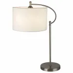 Настольная лампа декоративная Arte Lamp A2999LT-1SS Цвет арматуры серебро Цвет плафонов белый