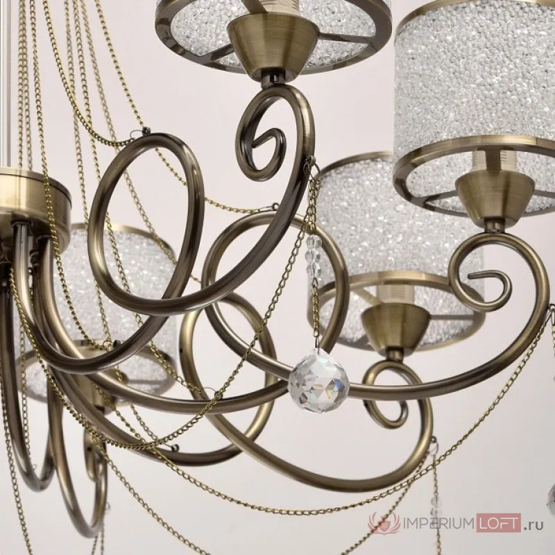 Подвесная люстра MW-Light Моника 11 372013508 Цвет арматуры бронза Цвет плафонов бронза от ImperiumLoft