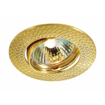 Встраиваемый светильник Novotech Dino 369627 Цвет арматуры золото Цвет плафонов золото от ImperiumLoft