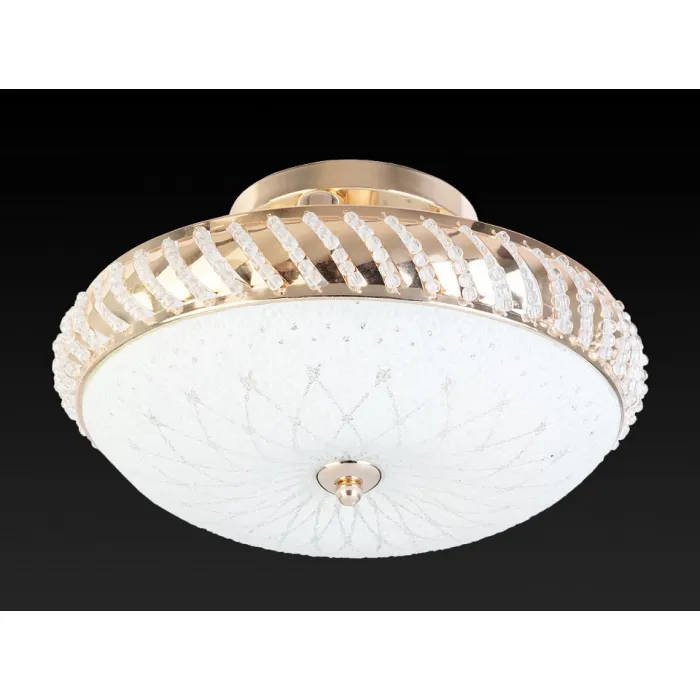 Светильник на штанге TopLight Loreen TL1490Y-03GC Цвет арматуры золото Цвет плафонов белый от ImperiumLoft