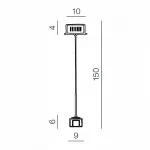 Подвесной светильник Azzardo Box 1 AZ0036 Цвет арматуры хром Цвет плафонов разноцветный от ImperiumLoft