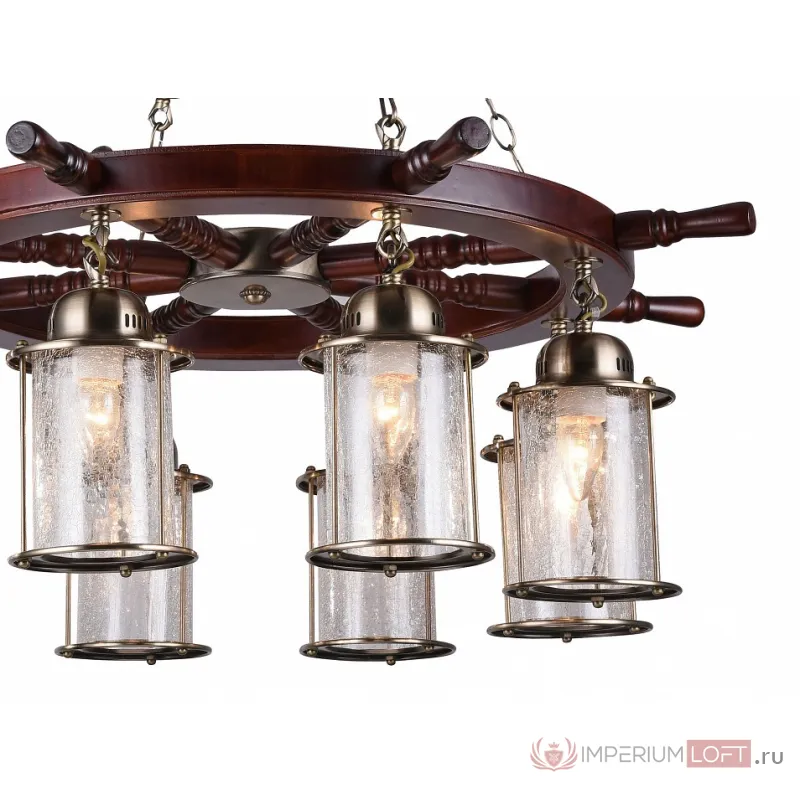 Подвесная люстра ST-Luce Volantino SL150.303.08 Цвет арматуры бронза Цвет плафонов прозрачный от ImperiumLoft