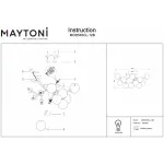 Потолочная люстра Maytoni MOD545CL-12B