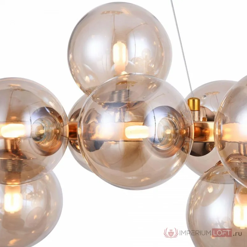 Подвесная люстра Maytoni Dallas MOD547PL-25G Цвет арматуры золото Цвет плафонов янтарный от ImperiumLoft