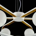 Подвесная люстра Maytoni Avola MOD431-PL-06-WG Цвет арматуры золото Цвет плафонов белый от ImperiumLoft