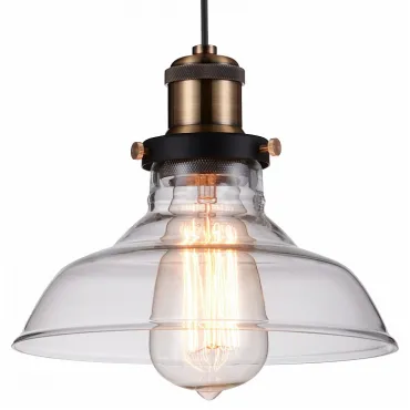 Подвесной светильник Favourite Cascabel 1876-1P Цвет плафонов прозрачный Цвет арматуры бронза