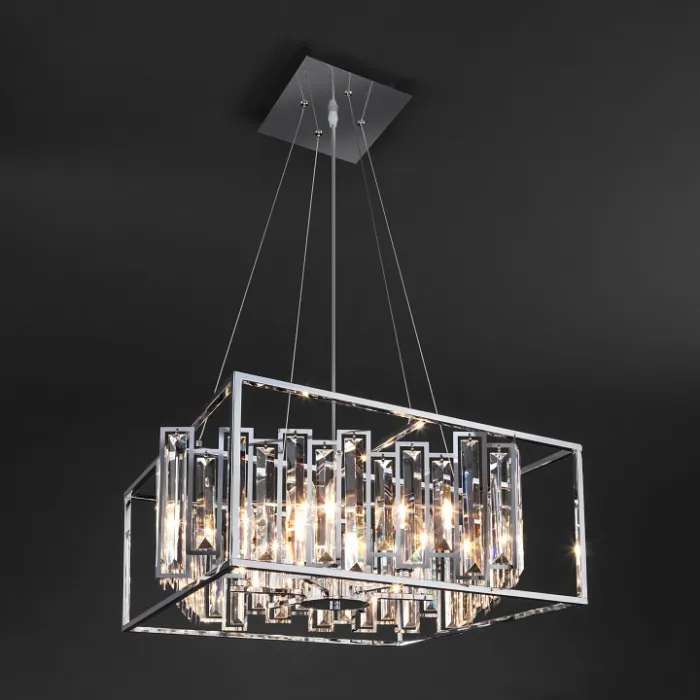 Подвесной светильник Bogate's Cella 312/6 Strotskis Цвет арматуры хром Цвет плафонов прозрачный от ImperiumLoft