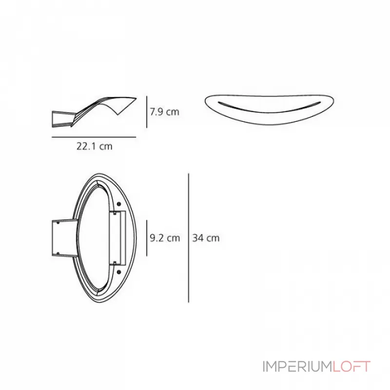 Бра светильник Artemide 0916040A