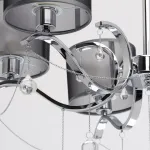 Подвесная люстра MW-Light Федерика 82 379019006 Цвет арматуры хром Цвет плафонов черный от ImperiumLoft
