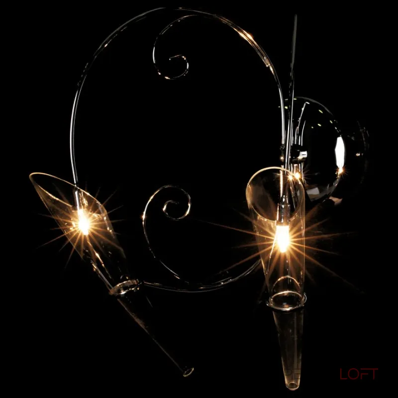 Бра Lightstar Scarabeo 755624 Цвет арматуры хром Цвет плафонов прозрачный Бра Lightstar Scarabeo 755624 Цвет арматуры хром Цвет плафонов прозрачный