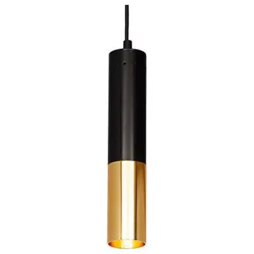 Подвесной светильник Loft it Ike 9952-1 Цвет арматуры черный Цвет плафонов золото от ImperiumLoft