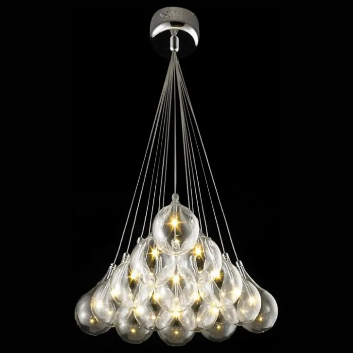 Подвесной светильник DeLight Collection Grape MD2508/15B Цвет арматуры хром Цвет плафонов прозрачный от ImperiumLoft