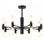 Люстра на штанге TopLight Jemimah TL1216D-08BL Цвет арматуры черный Цвет плафонов белый от ImperiumLoft
