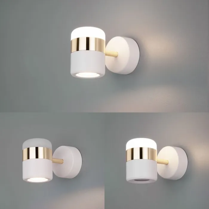 Бра Eurosvet Oskar 20165/1 LED золото/белый 9W от ImperiumLoft