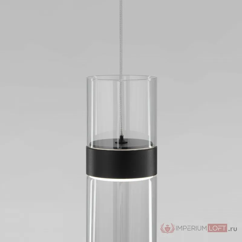 Подвесной светильник Eurosvet Lumen 50244/1 LED черный/прозрачный от ImperiumLoft