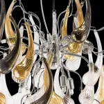 Подвесная люстра Lightstar Manica 794194 Цвет арматуры хром Цвет плафонов янтарный от ImperiumLoft