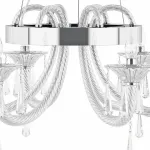 Подвесная люстра Lightstar Corno 821060 Цвет арматуры хром Цвет плафонов прозрачный от ImperiumLoft