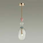 Подвесной светильник Odeon Light Bizet 4855/1B Цвет плафонов прозрачный Цвет арматуры золото от ImperiumLoft