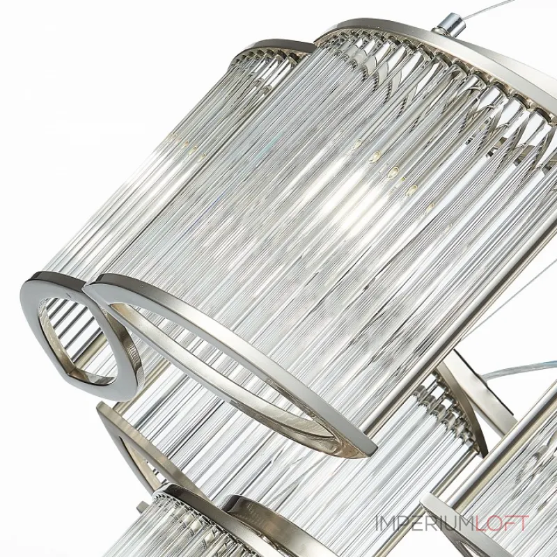 Подвесная люстра ST-Luce Velletri SL1627.103.11 Цвет арматуры серый Цвет плафонов неокрашенный