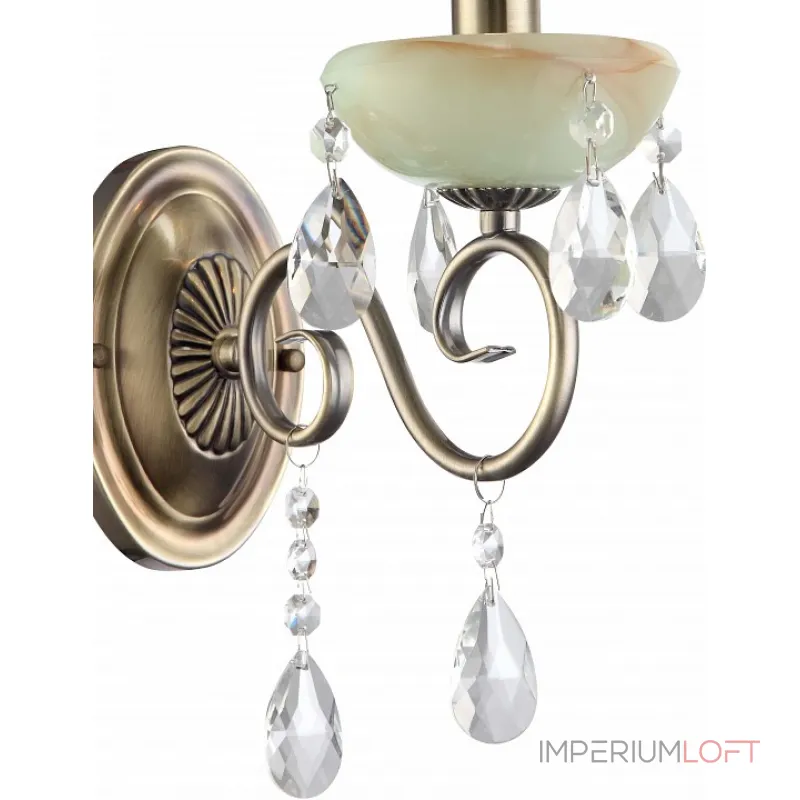 Бра Arte Lamp Onyx A9592AP-1AB Цвет арматуры бронза Цвет плафонов прозрачный