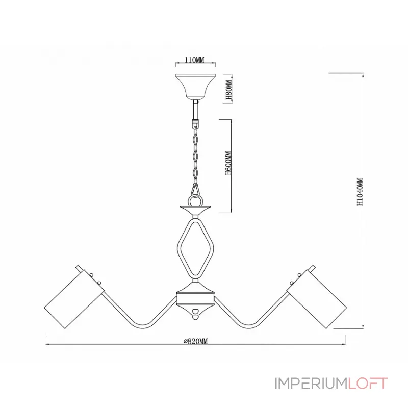 Подвесная люстра Rivoli Lattea P8 CR Б0037695 Подвесная люстра Rivoli Lattea P8 CR Б0037695