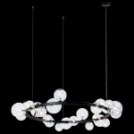 Подвесной светильник Loft it Molecule 10023/1200 Цвет арматуры черный Цвет плафонов прозрачный от ImperiumLoft